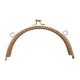 Angel Çanta Aksesuar Oval Cüzdan Klipsi 16 Cm Light Gold Renk