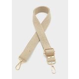 Angel Çanta Aksesuar Pamuklu Kolon 120X3 Cm Bej Light Gold Metalli