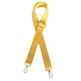 Angel Canta Aksesuar Pamuklu Kolon 120X3 Cm Sari Light Gold Metalli