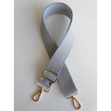 Angel Çanta Aksesuar Pamuklu Kolon 120x4 Cm Light Gold Metal Açık Gri