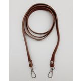 Angel Çanta Aksesuar Spagetti Model Dikişsiz Çanta Sapı Taba Renk Gümüş Metal