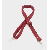 Angel Çanta Aksesuar Süet Nubuk Bordo 140X2 Cm Çanta Sapı Sürgütlü Gümüş Metal