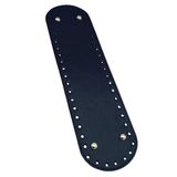 Angel Çanta Aksesuar Suni Deri 37x10 cm Oval Çanta Taban Lacivert Renk Light Gold Aparatlı