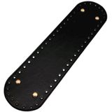 Angel Çanta Aksesuar Suni Deri 37x10 cm Oval Çanta Taban Siyah Renk Light Gold Aparatlı