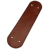 Angel Çanta Aksesuar Suni Deri 37x10 cm Oval Çanta Tabanı Taba Renk Gümüş Aparatlı