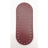 Angel Çanta Aksesuar Suni Deri Bordo 20X8 cm Oval Çanta Tabanı