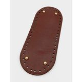 Angel Çanta Aksesuar Suni Deri Bordo Renk 30X12 cm Oval Çanta Tabanı (Light Gold Aparatlı)
