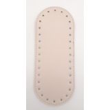 Angel Çanta Aksesuar Suni Deri Krem 20X8 cm Oval Çanta Tabanı