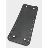 Angel Çanta Aksesuar Suni Deri Siyah Renk 30X12 cm Dikdörtgen Çanta Tabanı (Gümüş Aparatlı)