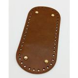 Angel Çanta Aksesuar Suni Deri Taba Renk 25X12 cm Oval Çanta Tabanı (Light Gold Aparatlı)
