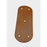 Angel Çanta Aksesuar Suni Deri Taba Renk 30X12 cm Oval Çanta Tabanı (Light Gold Aparatlı)