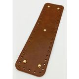 Angel Çanta Aksesuar Suni Deri Taba Renk 35X10 cm Dikdörtgen Çanta Tabanı (Light Gold Aparatlı)