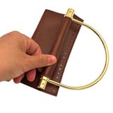 Angel Çanta Aksesuar Suni Derili Metal Çanta Sapı İpek Model Taba Renk Light Gold Metal (Yeni Model)