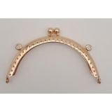 Angel Çanta Aksesuarları Aksesuar 10.5 cm Oval Cüzdan Klipsi Cüzdan Bursu Light Gold Renk