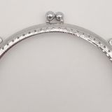 Angel Çanta Aksesuarları Aksesuar 12.5 cm Oval Cüzdan Klipsi Cüzdan Bursu Gümüş Renk