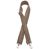 Angel Çanta Aksesuarları Aksesuar 120x3 cm Jüt Kolon Sapı Siyah Renk Light Gold Metalli