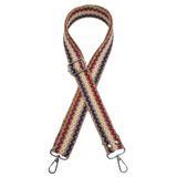 Angel Çanta Aksesuarları Aksesuar 120x4 cm Jüt Kolon Sapı Zincir Desen Lacivert Bordo Krem Renk Gümüş Metalli