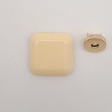 Angel Çanta Aksesuarları Aksesuar 3.5 cm Kare Akrilikli Krem Renk Light Gold Mıknatıslı Kilit