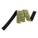 Angel Çanta Aksesuarları Aksesuar 3 cm Polyester Kolon Neon Yeşil Gold Simli 1 Metre