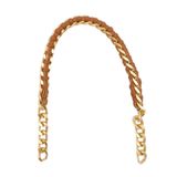Angel Çanta Aksesuarları Aksesuar 40 cm Derili Zincir Taba Renk Light Gold Metalli