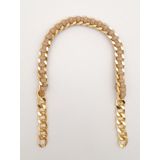 Angel Çanta Aksesuarları Aksesuar 40 cm Derili Zincir Vizon Renk Light Gold Metalli