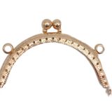 Angel Çanta Aksesuarları Aksesuar 8.5 cm Oval Cüzdan Klipsi Cüzdan Bursu Light Gold Renk