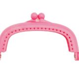 Angel Çanta Aksesuarları Aksesuar 9 cm Plastik Cüzdan Klipsi Koyu Pembe Renk