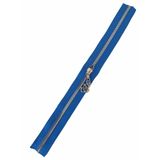 Angel Çanta Aksesuarları Aksesuar Başlıklı Fermuar 30 Cm Gümüş Metal Saks Mavi