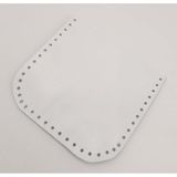 Angel Çanta Aksesuarları Aksesuar Beyaz Gerçek Deri 12x12 cm Oval Kenar Cep
