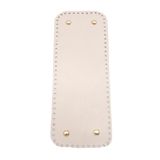 Angel Çanta Aksesuarları Aksesuar Gerçek Deri Bej 30X12 cm Dikdörtgen Light Gold Metalli Tabanı