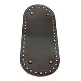 Angel Çanta Aksesuarları Aksesuar Gerçek Deri Koyu Kahve 25X12 cm Oval Antik Metalli Tabanı