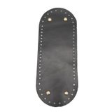 Angel Çanta Aksesuarları Aksesuar Gerçek Deri Siyah 30X12 cm Oval Light Gold Metalli Tabanı