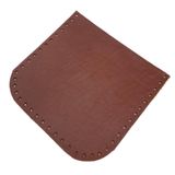 Angel Çanta Aksesuarları Aksesuar Kızıl Kahve Gerçek Deri 12x12 cm Oval Kenar Cep