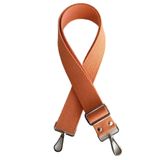 Angel Çanta Aksesuarları Aksesuar Pamuklu Kolon 120X4 Cm Gümüş Metal Turuncu