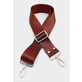 Angel Çanta Aksesuarları Aksesuar Polyester Kolon 120X4 Cm Bordo Gümüş Metalli