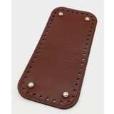 Angel Çanta Aksesuarları Aksesuar Suni Deri Bordo Renk 25X12 cm Dikdörtgen Tabanı (Gümüş Aparatlı)