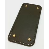Angel Çanta Aksesuarları Aksesuar Suni Deri Haki Renk 25X12 cm Dikdörtgen Tabanı (Light Gold Aparatlı)