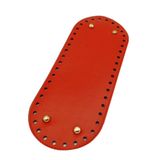 Angel Çanta Aksesuarları Aksesuar Suni Deri Kırmızı Renk 30X12 cm Oval Tabanı (Light Gold Aparatlı)