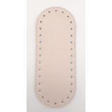 Angel Çanta Aksesuarları Aksesuar Suni Deri Krem 20X8 cm Oval Tabanı
