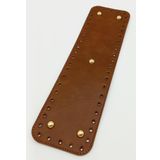 Angel Çanta Aksesuarları Aksesuar Suni Deri Taba Renk 35X10 cm Dikdörtgen Tabanı (Light Gold Aparatlı)