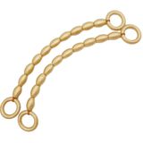 Angel Çanta Aksesuarları Angel Çanta Aksesuar 20 mm Oval Ahşap Boncuklu 40 cm Gold Renk Çanta Sapı