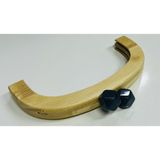 Angel Çanta Aksesuarları Angel Çanta Aksesuar 25 Cm Açık Renk Oval Ahşap Burs Petrol Renk Toplu