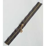 Angel Çanta Akssesuar Başlıklı Fermuar 30 cm Light Gold Metal Koyu Vizon
