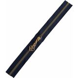 Angel Çanta Akssesuar Başlıklı Fermuar 30 cm Light Gold Metal Lacivert