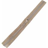 Angel Çanta Akssesuar Başlıklı Fermuar 40 cm Gümüş Metal Bej - 1