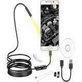 Angel Eye Otto Plus Profesyonel 10 Metre HD Endoskop Kamera – Telefon Uyumlu Su Geçirmez Boroskop, 8 LED Işıklı Yılan Kamera - Siyah