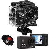 Angel Eye Wi-Fi Aksiyon Kamerası KS503 4K Ultra HD 170 Derece Özellikli - Siyah