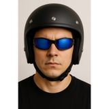 Angel Eyes Aynalı Motosiklet Sürüş Gözlüğü ,Spor Ayna Lens Motor Gözlüğü, Dayanıklı Esnek UV400 Korumalı Gözlük
