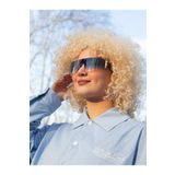 Angel Eyes Koyu Cam, Altın Detaylı Çerçeve, Kayak Gözlüğü Şık Tasarım