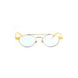 Angel Eyes Oval Çerçever Gold Detaylı Mavi Cam Kadın&Erkek Güneş Gözlüğü Db1042/s